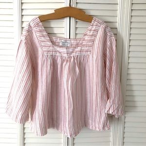 Rachel Zoe | Striped Linen Top
